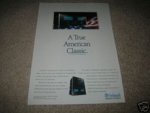 McIntosh MC300 Power Amp Ad from 1996,mint, rare!
