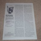 Celestion SL-6 Speaker Review,1 pg,1982,Rare Specs,Info
