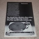 Technics SL-1600mk2 Turntable Ad, 1976, Article