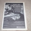 Dolby Labs Ad, 1970, Rare Beautiful Ad! Vintage Audio