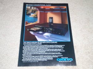 Onkyo DX-320 CD Player Ad, 1986, Article, Rare Ad!