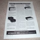 Dynaco Mark III,PAS 3, FM 3,SCA-35 Amp, Pre, FM Ad 1964
