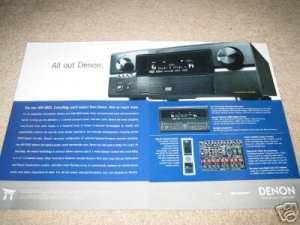 Denon AVR-3805 Ad from 2004, 2 pages!