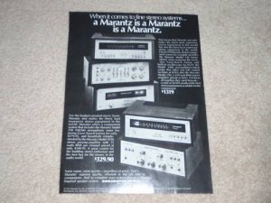 Marantz Ad,120 Tuner,250 Amp,3300 Pre,1030,110, 1972