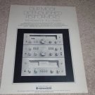Kenwood 700c Pre, 700m Amp, 700t Tuner Ad, specs, 1975