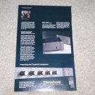 Threshold S/160, S/250 STASIS Amplifer Ad, FET , 6"x9"
