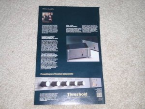 Threshold S/160, S/250 STASIS Amplifer Ad, FET , 6"x9"