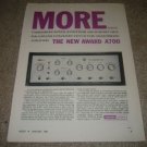 Harman Kardon a700 Amplifier Ad from 1964-RARE!