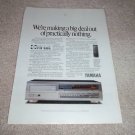 Yamaha CDX-1120 Cd Player Ad from 1989, RARE!