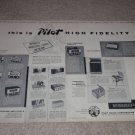 Pilot Tube Amp Ad,1955,Tuner,Pre,PA-913,AA-905,2 pgs