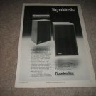 Quadraflex Symbiotic Model 55 Speaker Ad 1973,RARE!!!