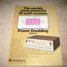 Hitachi Vintage Ad 1980  SR-604 Receiver