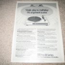 BSR Vintage Ad 1980 turntable Pro III Series 300, 200