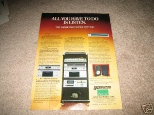 Sansui Vintage Ad 1980 Super System 900