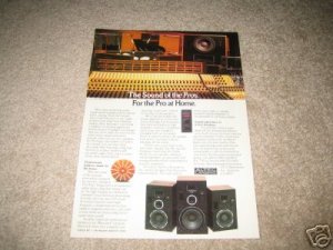 Altec Lansing Vintage Ad from 1980 Tangerine Tech