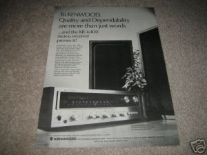 Kenwood KR-6400 Receiver Ad from 1968