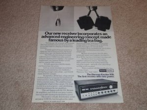 Harman Kardon 930 Twin Power Receiver Ad, 1971,Article