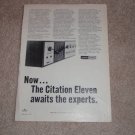 Harman Kardon Citation 11 Amp Ad from 1970, nice!