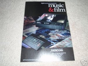 Meridian 565 Surround Processor Ad from 1996