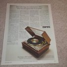 Empire 698 Turntable Ad,1977, color, Article, features