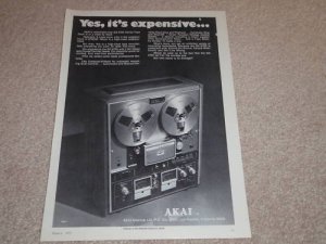 Akai GX-370d Open Reel Ad, 1973, Article, Rare Ad!