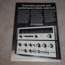 Pioneer TX-1000 Tuner,SA-1000 Amplifier Ad, 1972, RARE!