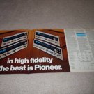 Pioneer SX-828,727626,525 Ad,4 pgs,specs,article