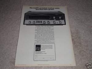 Fisher 700-T Receiver Ad, 1968, Specs,Rare one! Classic
