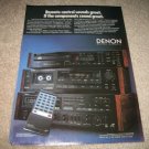 Denon ReceiverDRA-75VR Ad,DCD-1500,DRM-30hx color, 1987