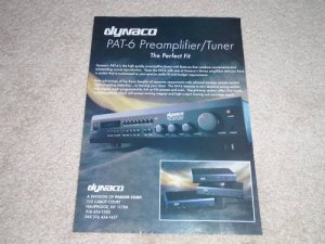 Dynaco PAT-6 Preamp/Tuner Ad,1994,Article