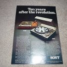 Sony PS-4750 Turntable Ad from 1975,mint!