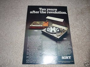 Sony PS-4750 Turntable Ad from 1975,mint!