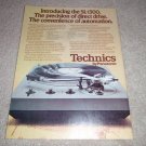 Technics SL-1300, Beautiful Turntable Ad from 1977