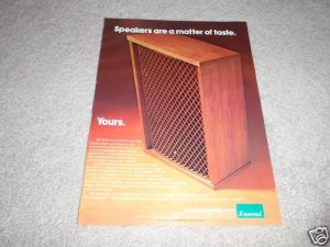 Sansui Speaker AD from 1974, color, Beautiful!