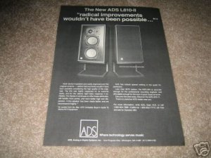 ADS L810-II Speakers Ad from 1979