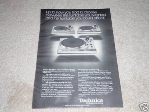 Technics SL-1300 mk II,SL-1400 mk II, SL-1500 mk II Ad