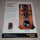 Westlake Audio SM-1,Lc6.75, Rare Speakers, Ad from 1999