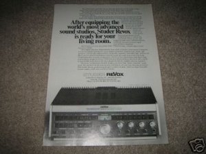 Revox S780 Receiver Ad from 1980,High-End!