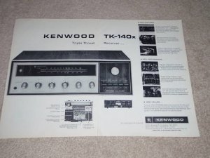 Kenwood TK-140x Receiver Ad, 2 pgs, 1969, Features
