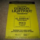 MFSL Gordon Lightfoot Sundown LP AD from 1979