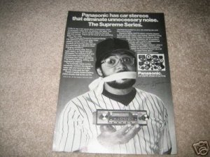 Panasonic Vintage Ad 1982 Reggie Jackson! Supreme Srs