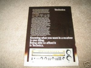 Technics Vintage Ad 1980 Panasonic SA-400,300,200