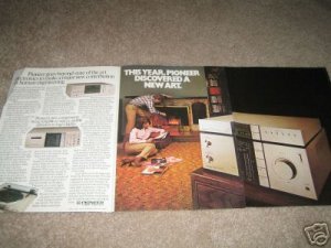 Pioneer A-9,F-9 SX-7 1981 Ad 4 pages! Amp/Tuner/Tape