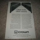 CROWN Power Amp Ad from 1979,Power Line One Series