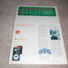 JBL L112 Speaker Ad from 1981,color,chart,details