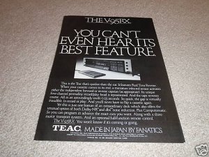 Teac V-95RX high-end Cassette Ad,DBX, remote,1982