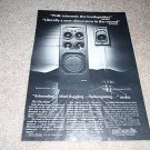 Polk SDA-1,Monitor 4 Speaker Ad from 1985,review,1 page