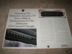 Sony C87ES Ad from 1991, mint, 2 page