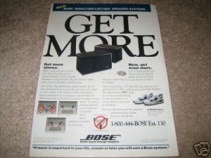 Bose 301 Series III AD from 1992 Mint