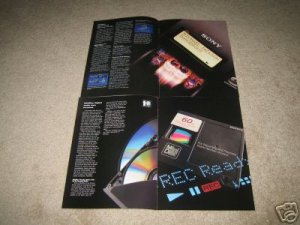 SONY MD Ad from 1992, All MD units Brochure 8 pages